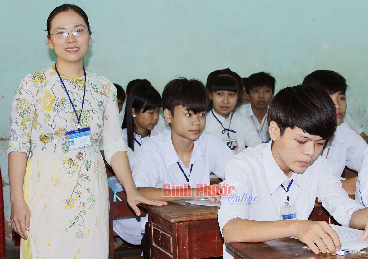 Cô Đoàn Thị Oanh luôn say mê sáng tạo