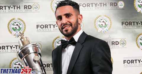 Leicester City, Riyad Mahrez, Cầu thủ xuất sắc nhất năm, Mahrez nhận giải cầu thủ xuất sắc nhất Ngoại hạng Anh, danh tính cầu thủ xuất sắc nhất Ngoại hạng Anh