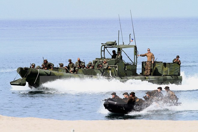 Binh sỹ Mỹ và Philippines tham gia tập trận chung Balikatan. 