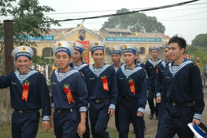 Các tân binh của Lữ đoàn phấn khởi, sẵn sàng cho những nhiệm vụ trong khóa huấn luyện mới.