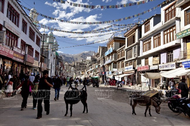 Một góc Leh, thành phố lớn nhất ở Ladakh