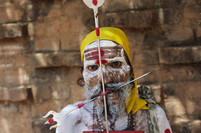 Một sadhu ở bang Tamil Nadu, Ấn Độ. Trong tiếng địa phương, sadhu có nghĩa là 