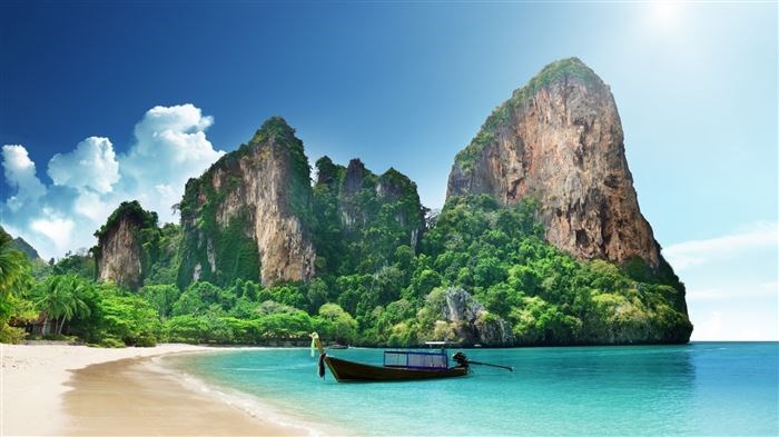 Bãi biển Tây Railay - Railey, Thái Lan.