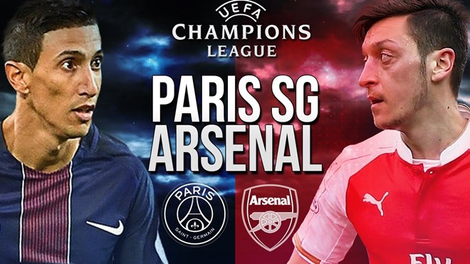 PSG chạm trán Arsenal