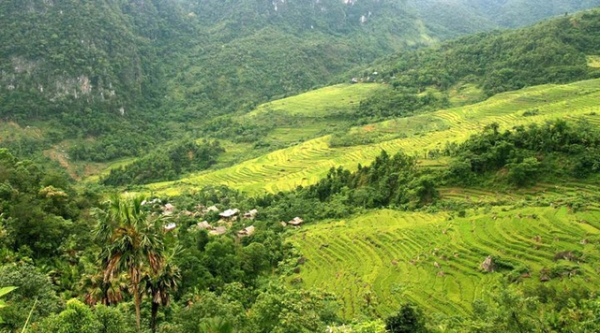 Một phần Pù Luông nhìn từ trên cao.