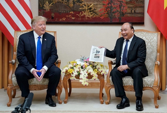 Thủ tướng Nguyễn Xuân Phúc hội kiến với Tổng thống Hoa Kỳ Donald Trump.