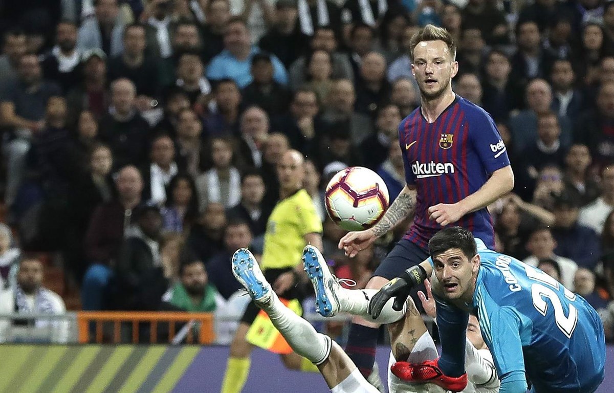 Rakitic ghi bàn duy nhất giúp Barcelona đánh bại Real Madrid. (Nguồn: Barca Blaugranes)