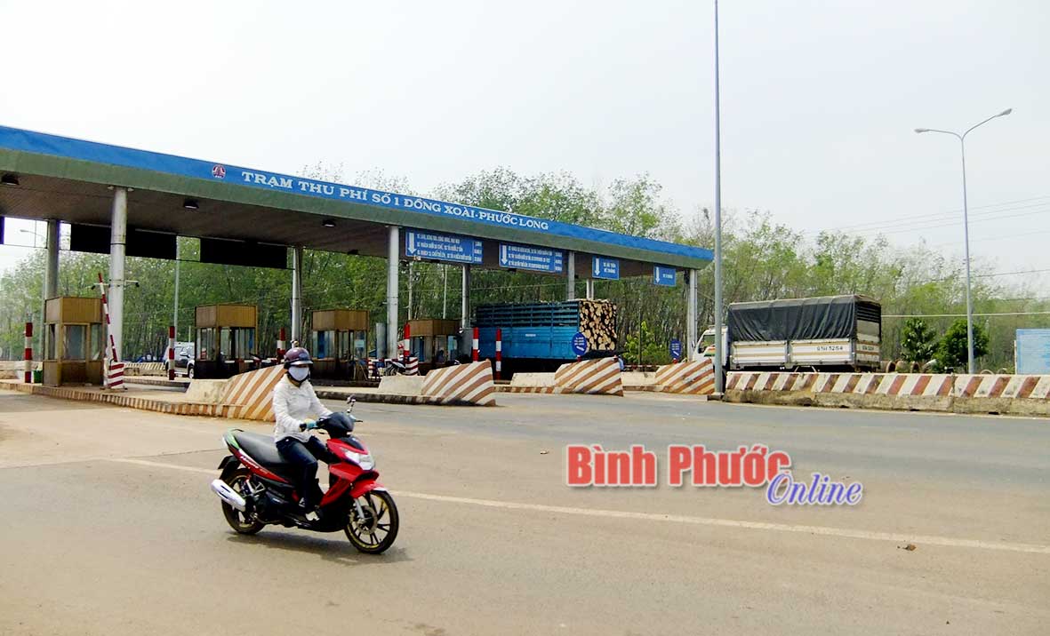 Trạm thu phí số 1 Đồng Xoài - Phước Long trên đường ĐT741 (ảnh minh họa) - K.B