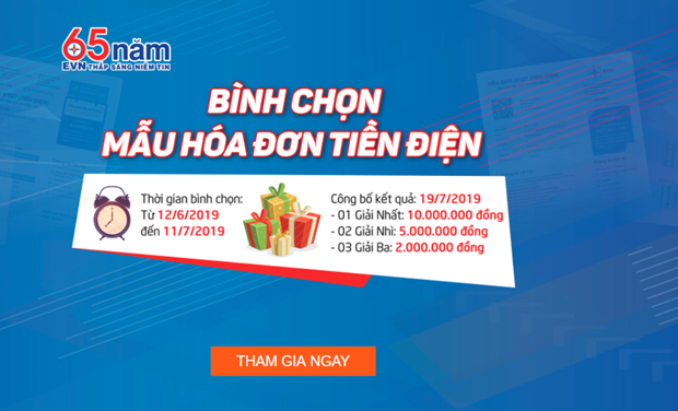 Phat dong binh chon mau hoa don tien dien moi de kiem tra, giam sat hinh anh 1