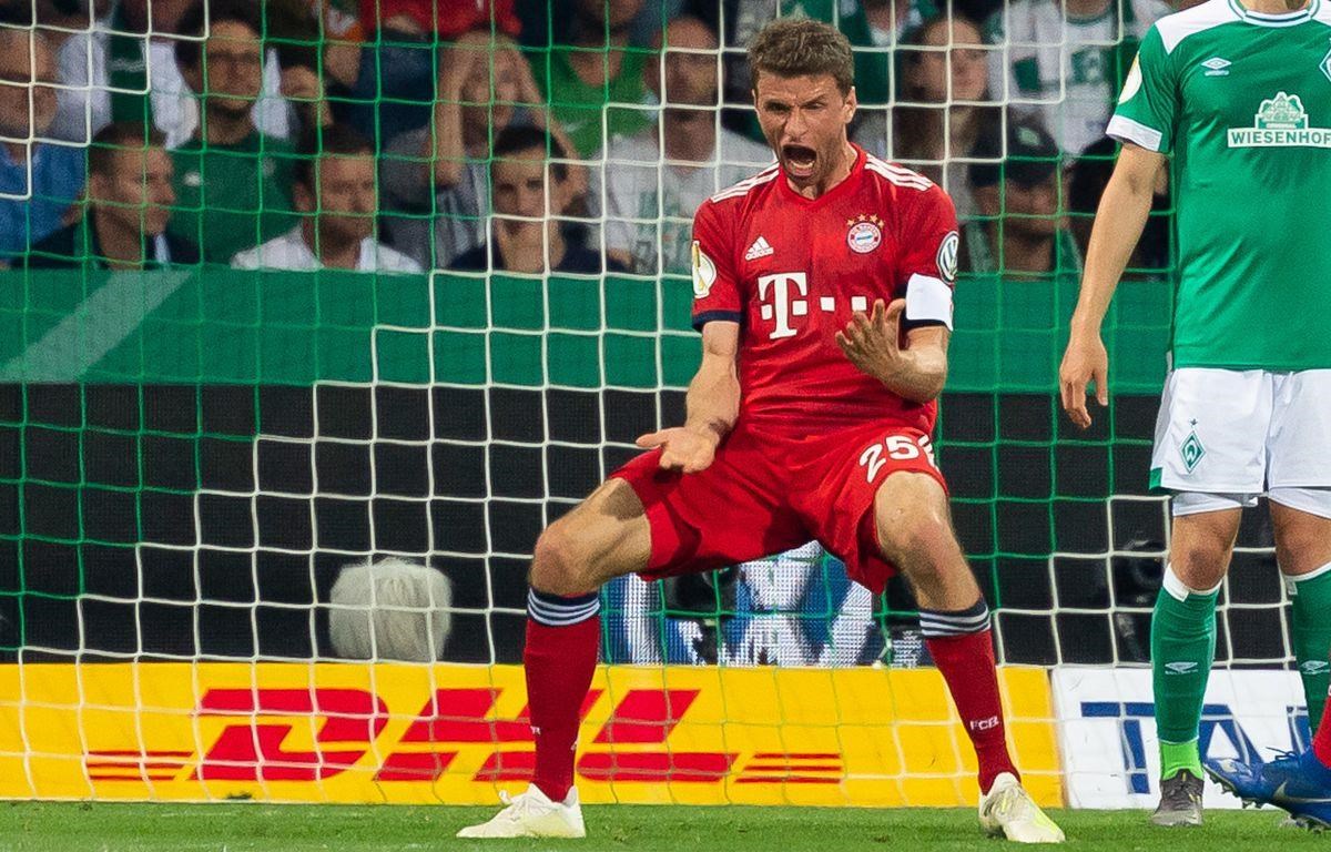 Mueller ghi bàn đưa Bayern vào chung kết DFB Cup. (Nguồn: Getty Images)