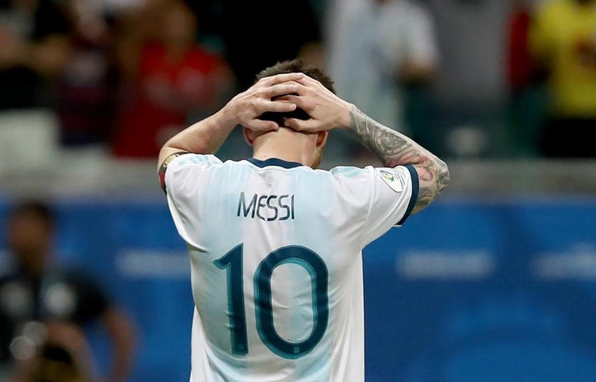 Messi mờ nhạt trong trận thua của Argentina. (Nguồn: Getty Images)