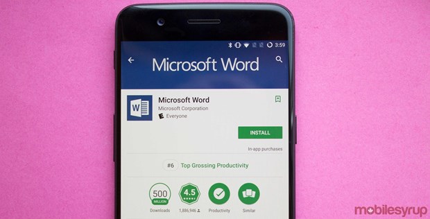 Phien ban Android cua Microsoft Word vuot moc 1 ty luot cai dat hinh anh 1