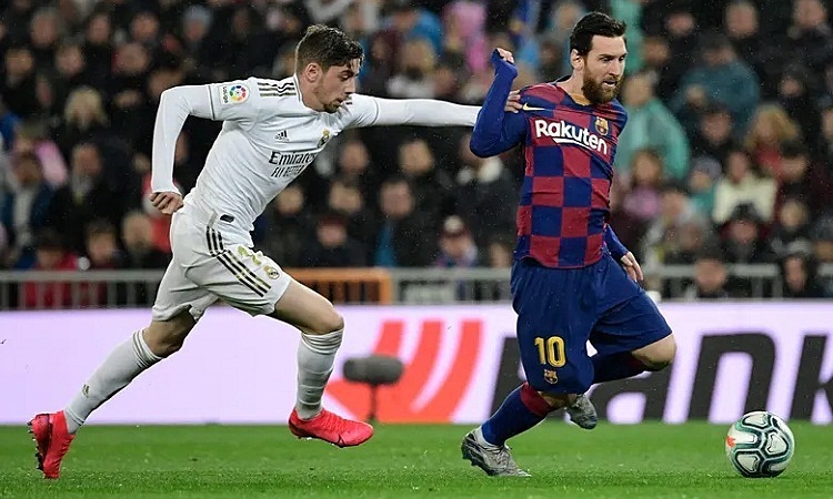 Messi không để lại nhiều ấn tượng trong khi Valverde tỏa sáng ở giữa sân. Ảnh: AFP.