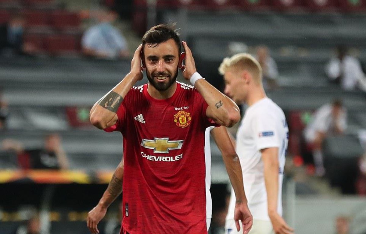 Bruno đưa Manchester United vào bán kết Europa League.