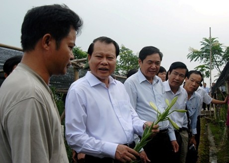 Phó Thủ tướng Vũ Văn Ninh thăm gia đình ông Nguyễn Văn Xuân, xã Hạ Mỗ, huyện Đan Phượng, Hà Nội